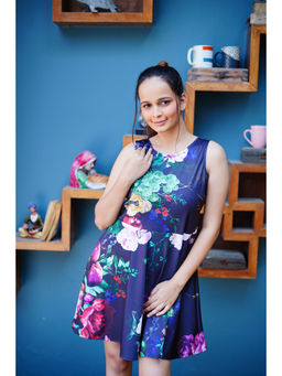 Ravi Rajoria - Womens Digital Floral Print Mini Dress