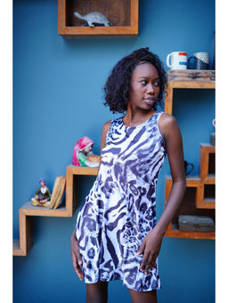 Ravi Rajoria - Womens Digital Printed Multi-coloured Mini Dress