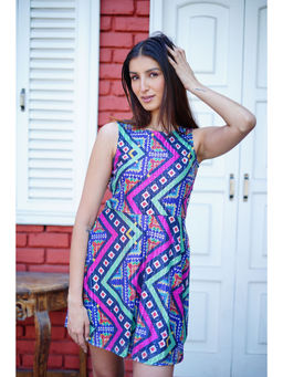 Ravi Rajoria - Digital Printed Party Wear Sequin Mini Dress