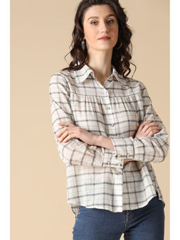 Gipsy - White Fashion Cotton Shirt