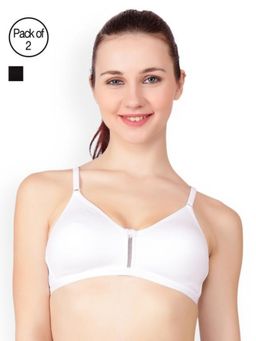 Floret - Pack of 2 Solid T Shirt Bra - Multi-Color