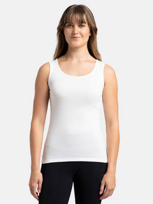 Buy Jockey A113 Women Super Combed Cotton Rib Fabric Solid Tank