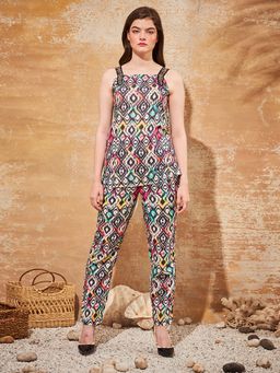 July Nightwear - For Women Rayon Black Shirt - Pyjama-wpc531 (Set of 2)