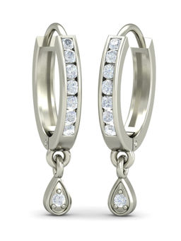 KuberBox - 18K Evergreen Hoop Earrings for Women and Girls