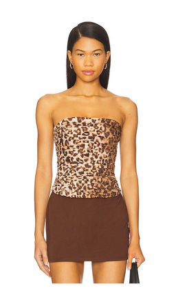 Aje - Sunbeam Ruched Bustier