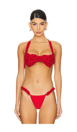 AMOR MIA - Ruffled Heart Bikini Top