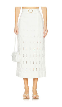 AMUR - Jay Textured Midi Skirt