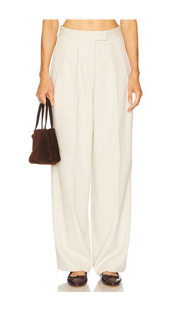 Aya Muse - High Waisted Pleated Trousers