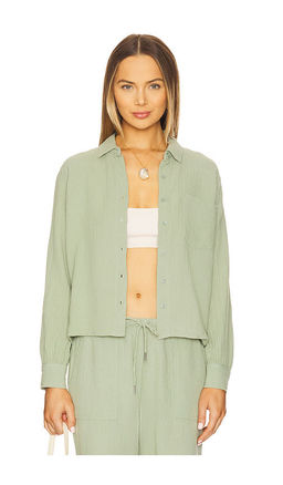 Bobi by Revolve - Cropped Button Up Shirt