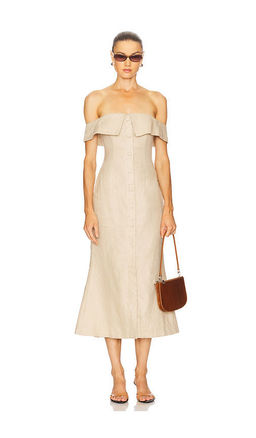 Camila Coelho - Harlow Linen Midi Dress