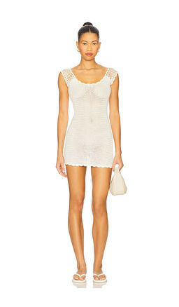Frankies Bikinis - Kai Crochet Mini Dress