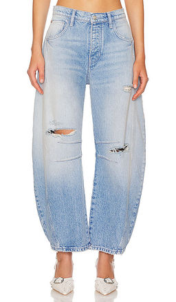 Free People - x We The Free Good Luck Mid Rise Barrel Jeans