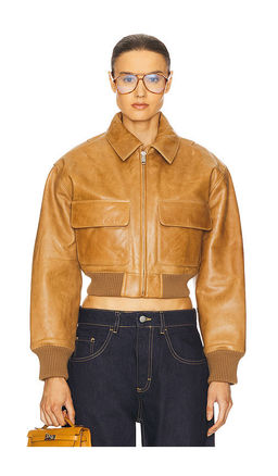 Helsa - The Leather Bomber Jacket