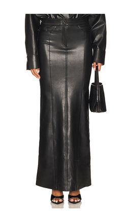 Norma Kamali - Straight Jean Skirt To Floor