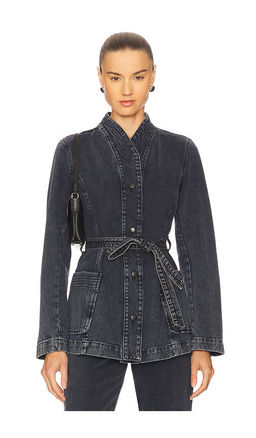 REMAIN - Belted Denim Jacket