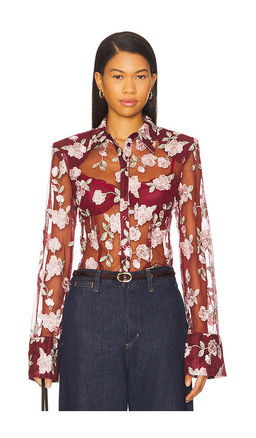 ROTATE - Mesh Fitted Shirt