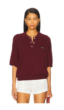 ROTATE - Slinky Knit Polo