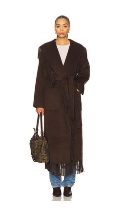 SIMKHAI - Carrie Fringe Robe Coat