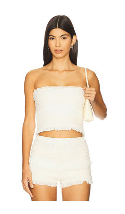 Stone Cold Fox - x REVOLVE Smocked Faye Top