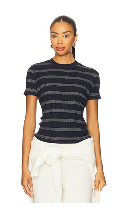 Vince - Stripe Short Sleeve Crew Tee
