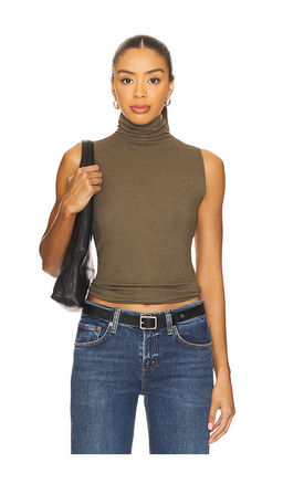 Vince - Sleeveless Turtleneck Top