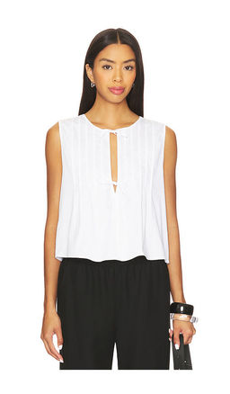 Weworewhat - Tie Front Flare Top