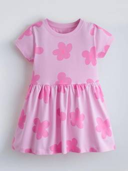 Hopscotch - Floral Gathered Waist Dress