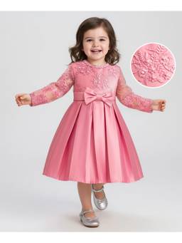 Mark & Mia - Pink Embroidered Party Dress