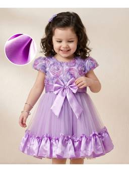 Mark & Mia - Lavender Half Sleeve Party Dress