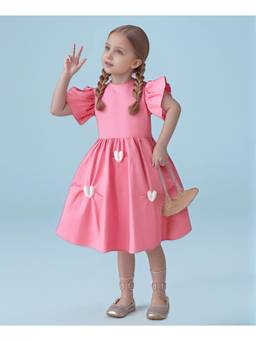 Mark & Mia - Pink Solid One Piece Dress