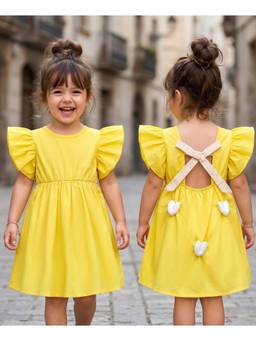 Mark & Mia - Yellow Solid One Piece Dress