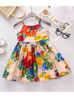 Mark & Mia - Beige Floral One Piece Dress