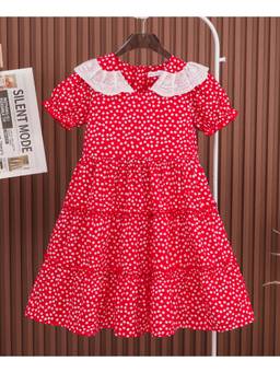 Mark & Mia - Red Floral One Piece Dress