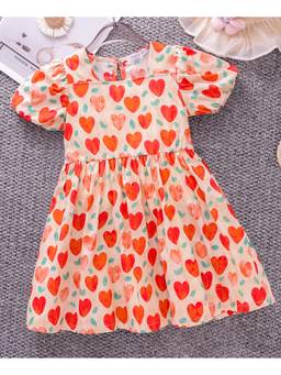 Mark & Mia - Red Printed One Piece Dress