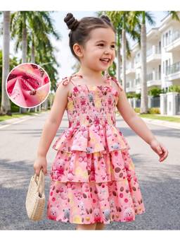 Mark & Mia - Pink Printed One Piece Dress