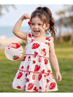 Mark & Mia - White Printed One Piece Dress