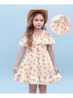 Mark & Mia - White Printed One Piece Dress