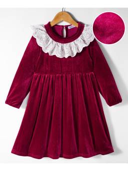 Mark & Mia - Maroon 130 Girl Winter Dress