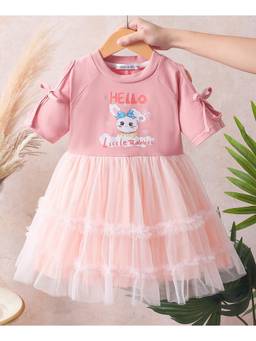 Mark & Mia - Peach Printed One Piece Dress