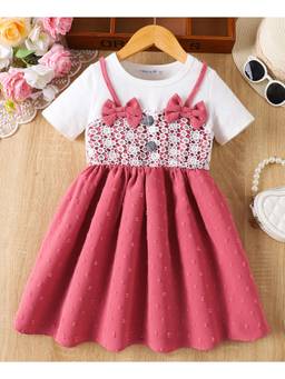 Mark & Mia - Pink Textured One Piece Dress