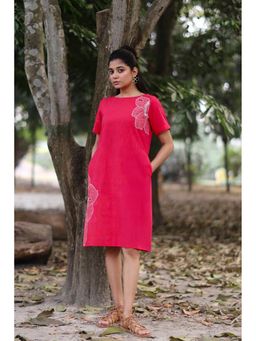 Sutra Art of Clothing - Blush Pink Cotton Dress