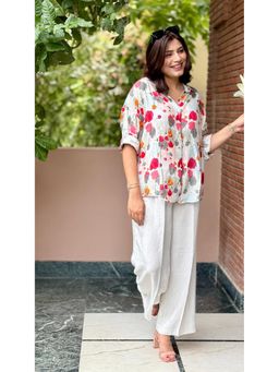 The Hemming Bird - Bloom Breeze Muslin Floral Print Shirt