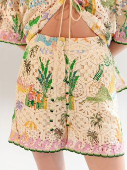 NOIB - Muti Coloured Deya Cotton Shorts