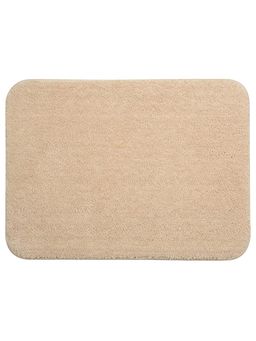 Saral Home - Beige Microfiber Anti Skid Bath Mat 35x50 cm (Pack of 2)