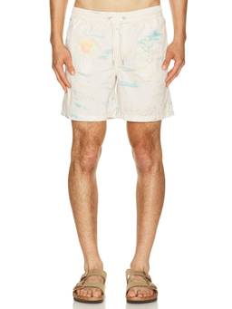ALLSAINTS - Recycled Men's Drawstring Mesh-Lined Swim Shorts White