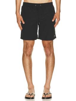 ALLSAINTS - Recycled Men's Drawstring Mesh-Lined Swim Shorts Black