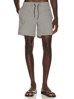 ALLSAINTS - Seersucker Men's Drawstring 3-Pocket Swim Shorts Black