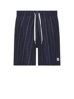 Bather - Jungle Men's Drawstring Mesh-Lined Swim Trunks Multi-Color
