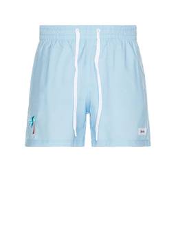 Duvin Design - Travel Men's Drawstring Mesh-Lined Swim Shorts Teal