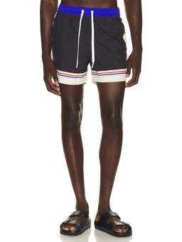 Duvin Design - USA Leisure Men's Drawstring Mesh Lined Swimwear Multi-Color
